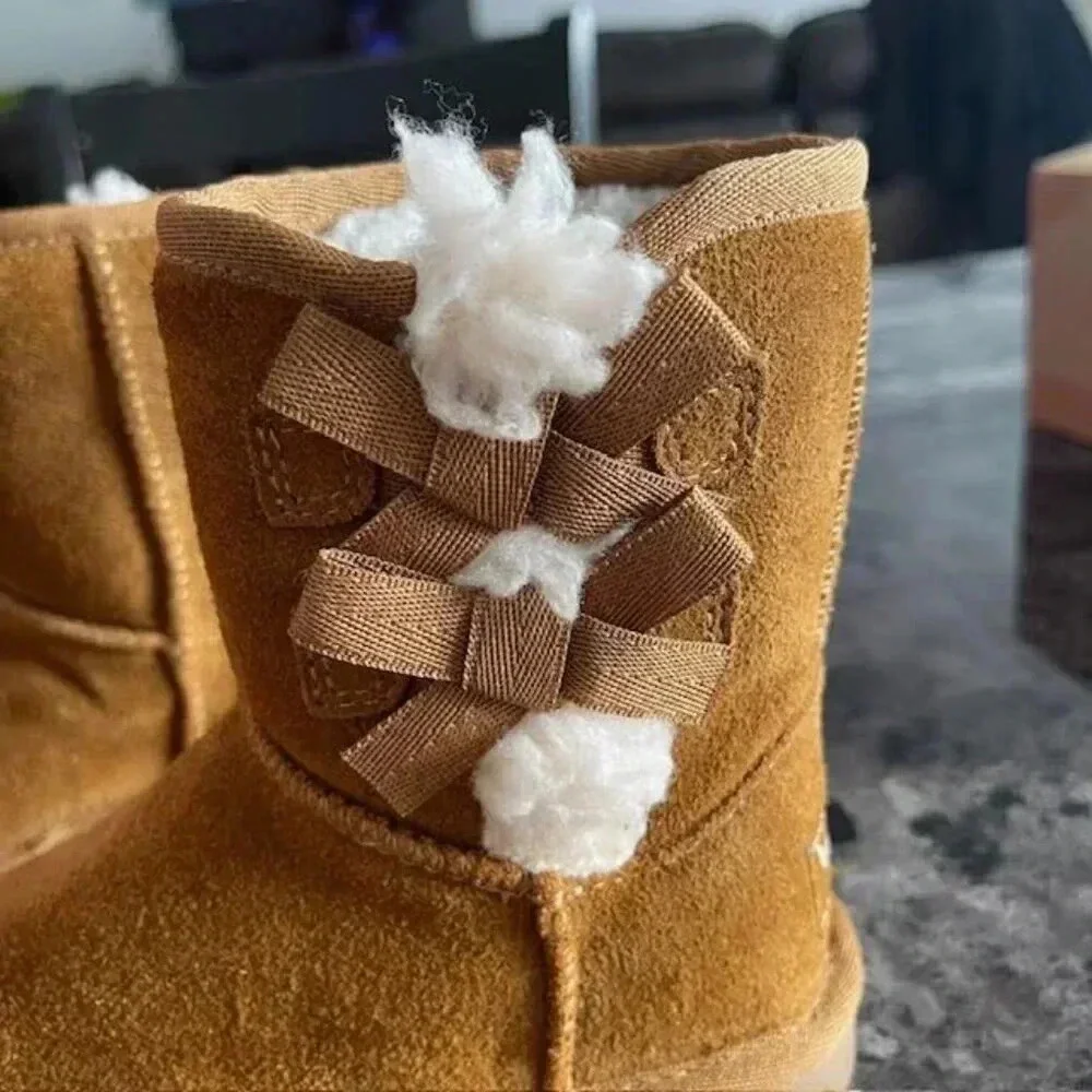 Kookaburra by UGG Victoria Toddler Girl's Short Winter Boots - Chestnut - Size 8